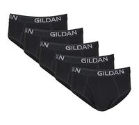 Gildan Herren Cotton Stretch Brief Slip, Schwarzer Ruß (5er-Pack), X-Large