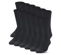 Gildan Herren-Socken aus Polyester mit halbem Kissen, 12 Paar, Schwarz, Schuhgre: 612