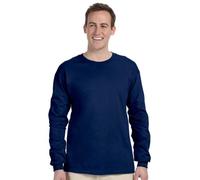 GILDAN Herren Soft Style L/Sleeve T-Shirt, blau (Marineblau), M