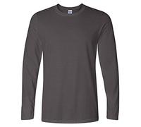GILDAN Herren Soft Style L/Sleeve T-Shirt, Grau (Anthrazit), XXL