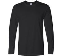 GILDAN Herren Soft Style L/Sleeve T-Shirt, Schwarz, S
