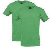 Gildan Herren Softstyle Baumwolle, Stil G64000, Multipack T-Shirt, Grün-Irish Green, Mittel (2er Pack)