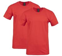 Gildan Herren Softstyle Cotton T-Shirt Style G64000 2er-Pack Hemd, rot, XL