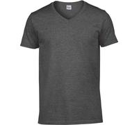 Gildan Herren Softstyle V-Neck T-Shirt 64V00 dark heather XL
