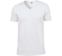 Gildan Herren Softstyle V-Neck T-Shirt 64V00 white S