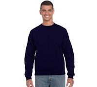 GILDAN Herren Adult 50/50 Cotton/Poly. Sweat Sweatshirt, Blau (Navy), Large (Herstellergröße: L)