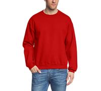 Gildan Herren Sweatshirt Adult 50/50 Cotton/Poly. Sweat, Einfarbig, Gr. Large, Rot