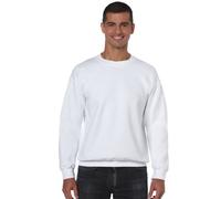 Gildan Sweatshirt 50/50 Cotton/Poly – Herren – Weiß – Größe L