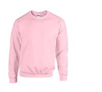 Gildan Herren Sweatshirt aus Fleece mit Rundhalsausschnitt, Stil G18000/1x Light Pink & 1x HL Kauf Notizblock, M
