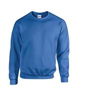 Gildan Herren Sweatshirt aus Fleece mit Rundhalsausschnitt, Stil G18000/1x Royal & 1x HL Kauf Notizblock, XL