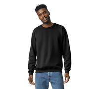 Gildan Herren Sweatshirt aus Fleece mit Rundhalsausschnitt, Stil G18000 T-Shirt, Schwarz, S