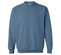 Gildan Herren Sweatshirt mit Rundhalsausschnitt aus strapazierfähigem Mischgewebe, Asymmetrischer, 18000, Blau, 18000 XXL
