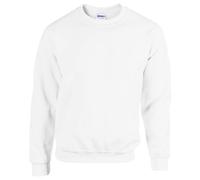 GILDAN Herren 50/50 Adult Crewneck Sweat Sweatshirt, weiß, XXXXXL