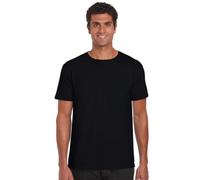 GILDAN Herren T-Shirt Adult Softstyle, Einfarbig, Gr. X-Large, Schwarz