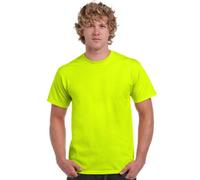 Gildan Herren T-Shirt Ultra Cotton 2000 Einfarbig Gelb (Safety Green 188) Größe S