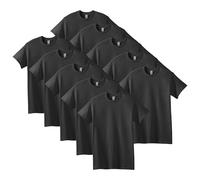 Gildan Herren T-Shirt aus schwerer Baumwolle, Stil G5000 10er Pack, Black, 4X-Large