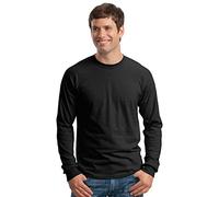 Gildan Herren T-Shirt Hammer, schwere Qualität, langärmlig (4XL) (Schwarz)