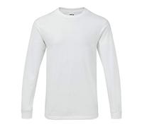 Gildan Herren T-Shirt Hammer, Schwere Qualität, langärmlig (L) (Weiß)