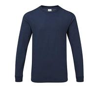Gildan Herren T-Shirt Hammer, Schwere Qualität, langärmlig (S) (Sportliches Marineblau)
