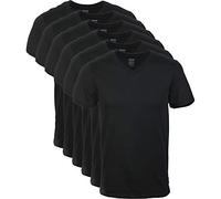 Gildan Herren T-Shirts mit V-Ausschnitt, Multipack, Stil G1103 Unterwäsche, Schwarz (6er-Pack), XX-Large