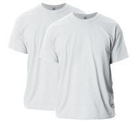 Gildan Unisex-Erwachsene Ultra Cotton, Style G2000, Multipack T-Shirt, Aschgrau (2er-Pack), L