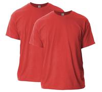 Gildan Unisex-Erwachsene Ultra Cotton, Style G2000, Multipack T-Shirt, Rot (2er-Pack), L