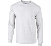 G2400 Gildan T-Shirt Langarm Rundhals Ultra Cotton Ash Grey (Heather) M