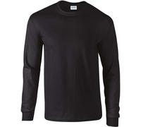 Gildan Ultra Cotton Adult T-Shirt LS - Black - L