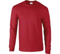 Gildan Herren Ultra Cotton langarm T-Shirt 2400 cardinal red L