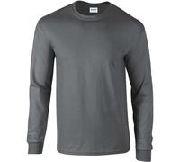 Gildan Herren Ultra Cotton langarm T-Shirt 2400 charcoal (solid) S