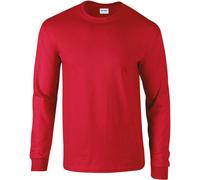 Gildan Herren Ultra Cotton langarm T-Shirt 2400 red M