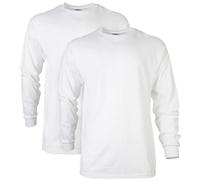 Gildan Herren Baumwolle G2400 T-Shirt, Weiß, XL (2er Pack)