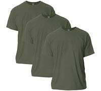 Gildan Uni-Erwachsene Ultra Cotton, Style G2000, Multipack T-Shirt, Militärgrün (3er-Pack), XL