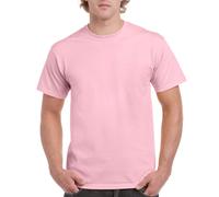 Gildan T-Shirt Ultra Cotton Adult – Unisex, Kurzarm, Rundhals – Helles Pink S