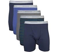 Gildan Herren Underwear Boxer Briefs, Multipack Retroshorts, Marineblau, 5 Stück, Large (5er Pack)