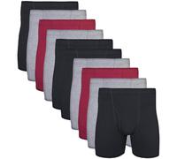 Gildan Herren-Unterw?sche, Boxershorts mit verdecktem Bund, Multipack, Schwarz/Granat/Graphit, 10er-Pack, Gr??e XL