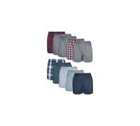 Gildan Herren Unterw sche Boxershorts Multipack Mixed Rot/Blau Sortiert (10-