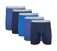Gildan Herren Underwear Boxer Briefs, Multipack Retroshorts, Marineblau/Metroblau/Antik-Royal (5er-Pack, Klassische Länge), XL