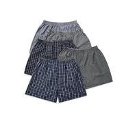 Gildan Herren Unterwäsche, Multipack Boxershorts, Schwarze Streifen Sortiert (5er-Pack), Large