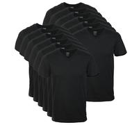 Gildan Herren V-Neck T-Shirts Multipack Style G1103, Schwarz (12er-Pack), Klein