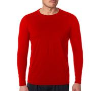 Gildan Herren Weiches L/Ärmeln T-Shirt, rot, M