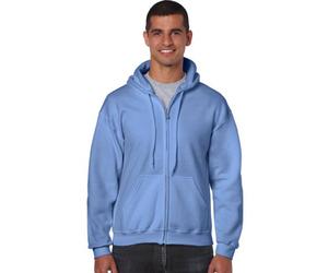 Gildan - Kapuzen Sweat-Jacke 'Heavyweight Full Zip' XL,Carolina Blue