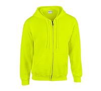 Gildan - Kapuzen-Sweatjacke 'Heavyweight Full Zip' / Safety Green-Yellow, M