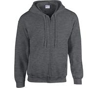 Gildan - Kapuzen-Sweatjacke 'Heavyweight Full Zip' XXL,Dark Heather