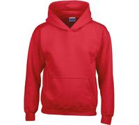 Gildan Heavy Blend Youth Hooded Sweat - Red - L(164)