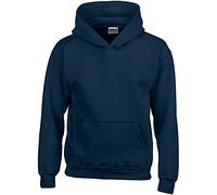 Gildan Kinder Unisex Hoodie / Sweatshirt mit Kapuze L,Marineblau