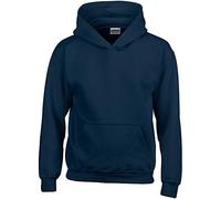 Gildan Kinder Unisex Hoodie / Sweatshirt mit Kapuze L,Marineblau