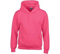 Gildan Kinder Unisex Hoodie / Sweatshirt mit Kapuze XS,Dunkles Pink