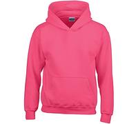 Gildan Kinder Unisex Sweatshirt mit Kapuze (XL) (Dunkles Pink)