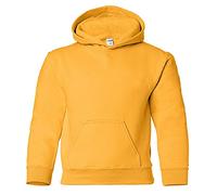 Gildan Kinder Unisex Sweatshirt mit Kapuze (XS) (Gold)